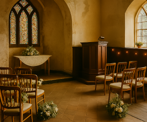 St Patrick's, former church, function room.