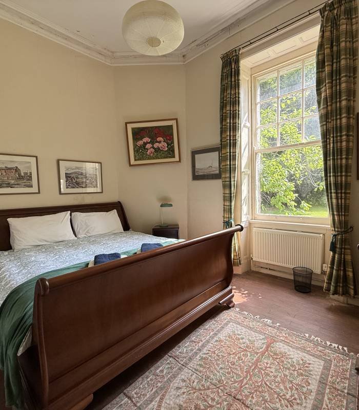 Garden Bedroom with large bed