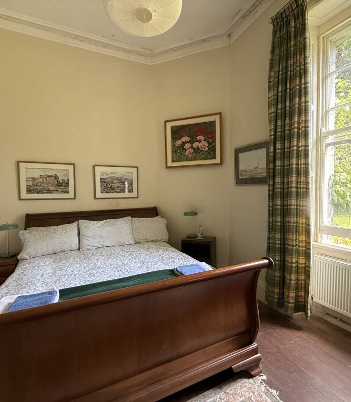 Garden Bedroom with large bed